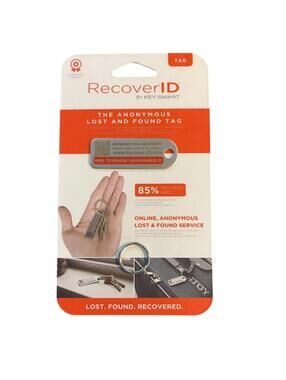 KeySmart RecoverID - Anonymous Lost and Found Tag via QR Code | Ships Free